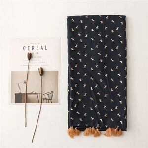 2/$30 Ladies Navy Blue Animal Pattern Print Scarf - Lightweight Fashion Scarf